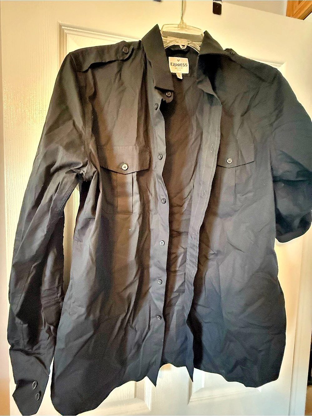Express Black Button Down Shirt